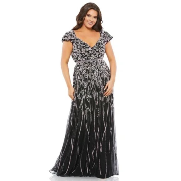 Mac Duggal Dresses & Skirts - MAC DUGGAL 5353 Evening Dress in Black Multi Size 18W